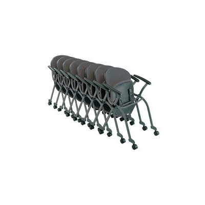 KFI Seating Plastic Stacking Chair with Wheels