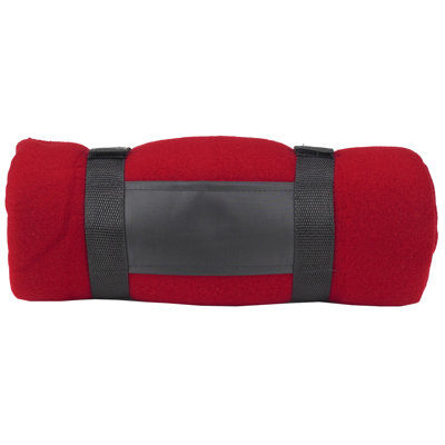 Picnic At Ascot Fleece Blanket with Carrier in Royal Blue