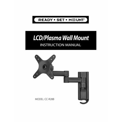 Ready Set Mount Swivel LCD Wall Mount for 13" to 37" Screens in Hi-Gloss Black