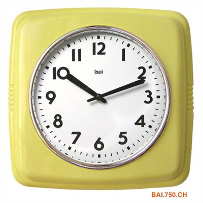 Bai Design Cubist Retro Modern Wall Clock