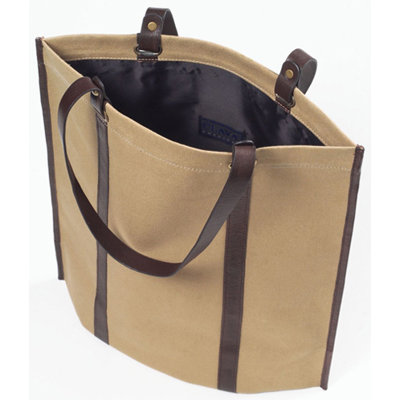 Clava Leather Eco-Chic Canvas Roll-up Tote