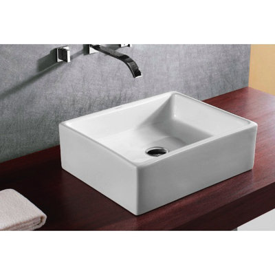 Caracalla Ceramica Rectangular Vessel Bathroom Sink - Caracalla CA4158