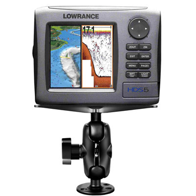 RAM Mount 2.25" Ball Mount with Short Arm, 11" x 3" Rectangle Base and 3.68" Round Base