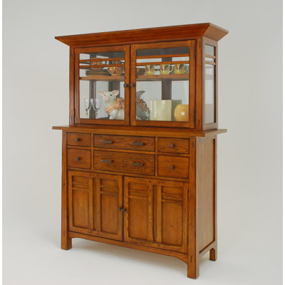 GS Furniture Arts and Crafts Bungalow China Cabinet