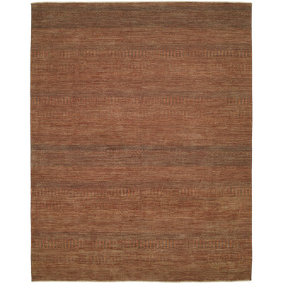 Illusions Rust/Dark Green Rug