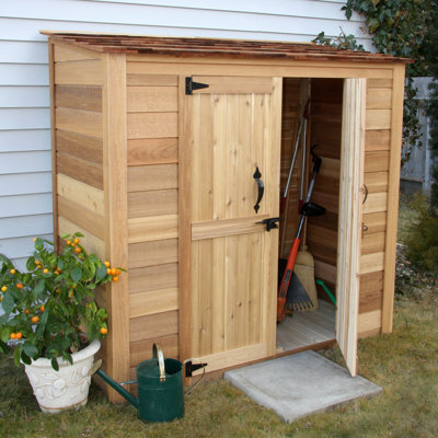 Outdoor Living Today Garden Chalet Wood Lean-To Shed