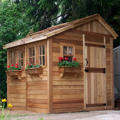 Outdoor Living Today Sunshed Wood Garden Shed