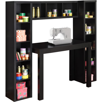 Altra Furniture Parsons Storage Towers and Bridge with Desk Bundle