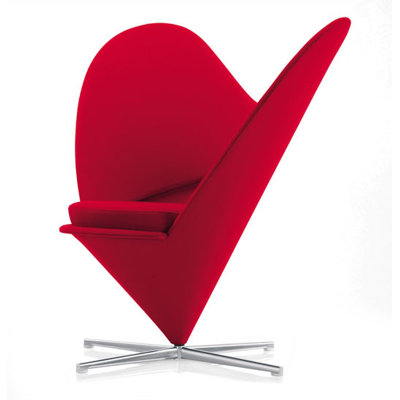 Vitra Heart Cone Side Chair by Verner Panton