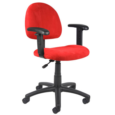 Boss Office Products Mid-Back Office Chair with Adjustable Arms