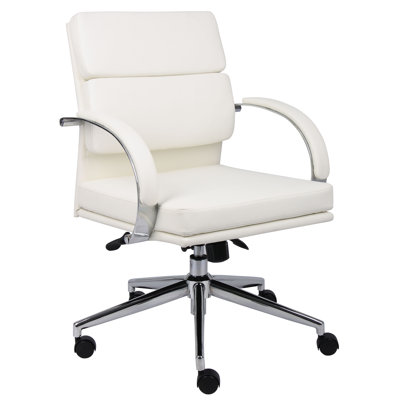 Boss Office Products Mid-Back Caressoft Plus Executive Chair