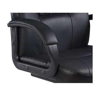 Boss Office Products Leather Guest Chair with Cantilever Sled Base