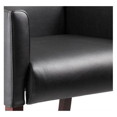 Boss Office Products Caressoft Reception Box Arm Chair with Optional Side Tables