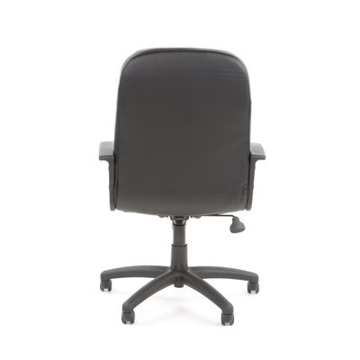 Boss Office Products Contemporary Mid-Back Leather Executive Chair