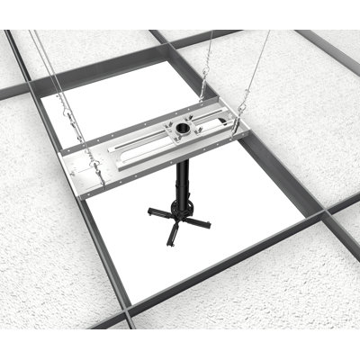 Crimson AV Universal Suspended Ceiling Mount Projector Kit with 6" to 11" Adjustable Extension Pipe