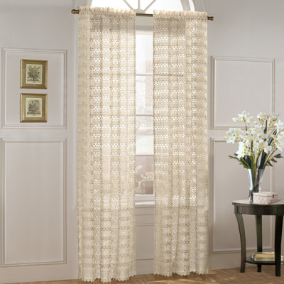 United Curtain Co. Marilyn Panel and Waterfall Valance Set