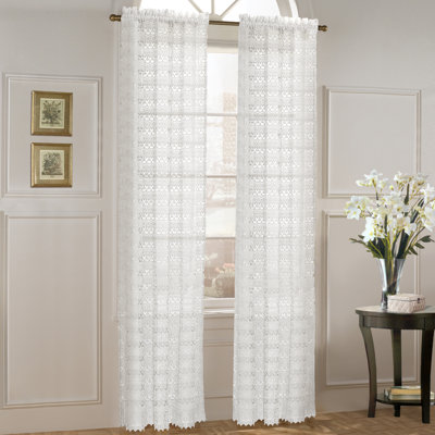 United Curtain Co. Marilyn Panel and Waterfall Valance Set