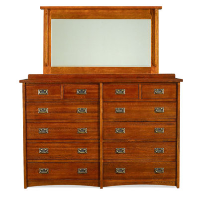 Click To Image : Prairie Mission 12 Drawer Dresser by Mastercraft Collections Now