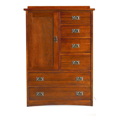 Prairie Mission 6 Drawer Gentleman's Chest by Mastercraft Collections -image