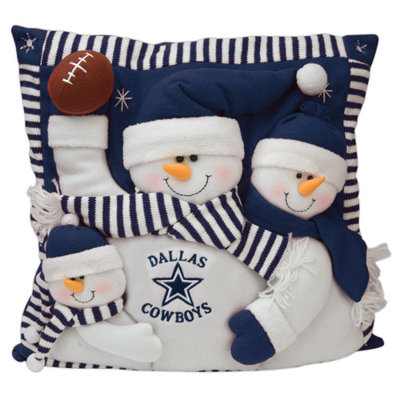 SC Sports NFL 18" Snowman Family Pillow