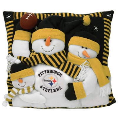 SC Sports NFL 18" Snowman Family Pillow