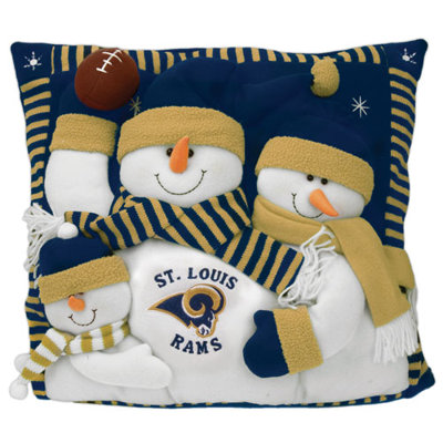 SC Sports NFL 18" Snowman Family Pillow