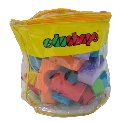 edushape Textured Blocks - 80 Pieces