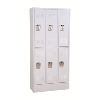 Winport Industries Winport Morgan 3-Wide Double Tier Locker