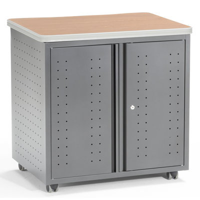 OFM Executive Series Locking Mobile Utility Table