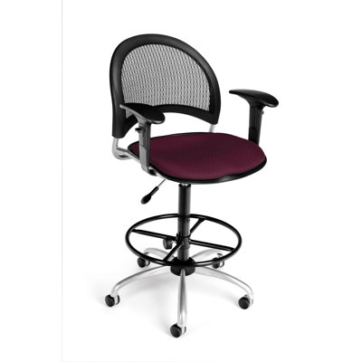 OFM Height Adjustable Swivel Stool with Gas Lift