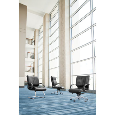 OFM High-Back Leather Sharp Executive Chair with Arms