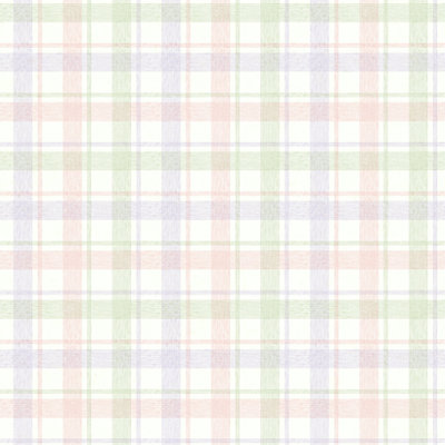 York Wallcoverings York Kids IV Woven Plaid Wallpaper
