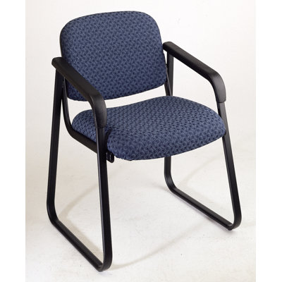 Office Star Products Deluxe Sled Base Guest Arm Chair with Shell Back