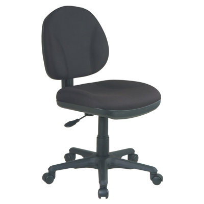 Office Star Products Sculptured Low-Back Task Chair without Arms