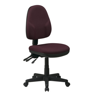 Office Star Products Mid-Back Dual Function Ergonomic Office Chair with Adjustable Arms