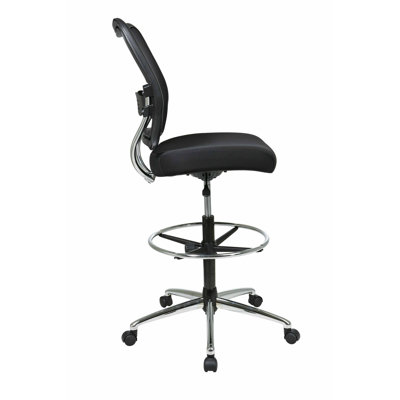 Office Star Products Height Adjustable Drafting Chair with Footring