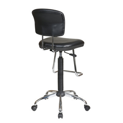 Office Star Products Height Adjustable Drafting Chair with Footrest