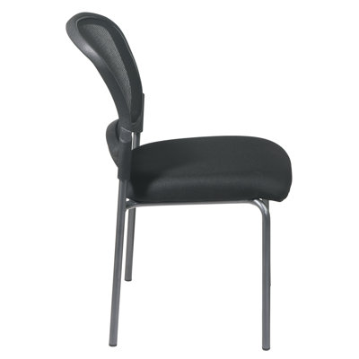 Office Star Products ProGrid Back Stacking Visitors Office Chair with Straight Legs