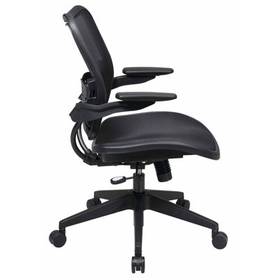 Office Star Products Air Grid Seat and Back Space Seating Deluxe Office Chair with Cantilever Arms