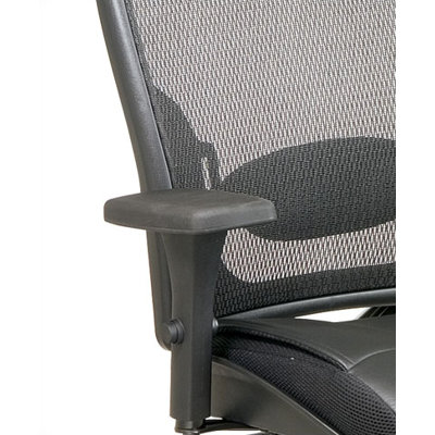 Office Star Products SPACE Professional Matrex Mid-Back Office Chair with 4-Way Adjustable Arms