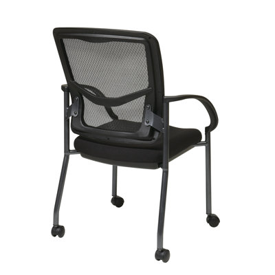Office Star Products ProGrid Back Visitors Chair with Casters