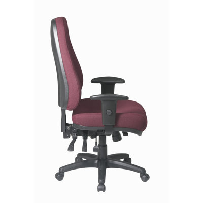 Office Star Products Worksmart High-Back Office Chair with 2-Way Adjustable Arms