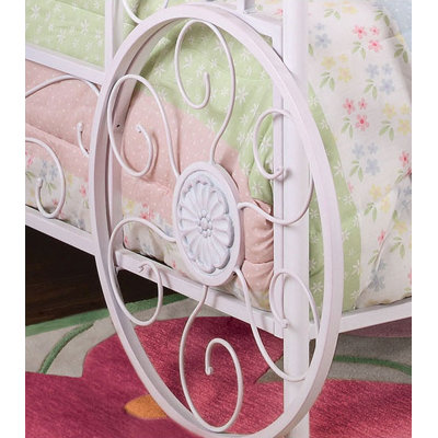 Powell Furniture Princess Emily Vintage Carriage Canopy Twin Bed