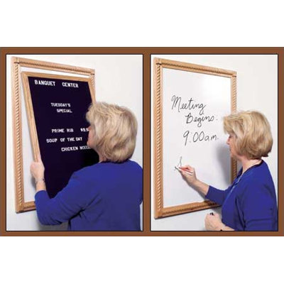 Marsh Navigator Center Series Combination Message Board - Oak