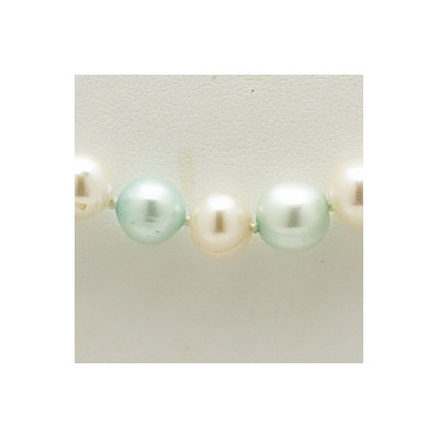Palm Beach Jewelry Blue and White Pearl Necklace
