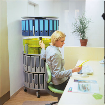 Empire Office Solutions Deluxe 3-Tier Rotary Binder Storage Carousel