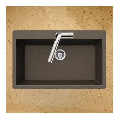 Montano Series Topmount Large Single Bowl Sink