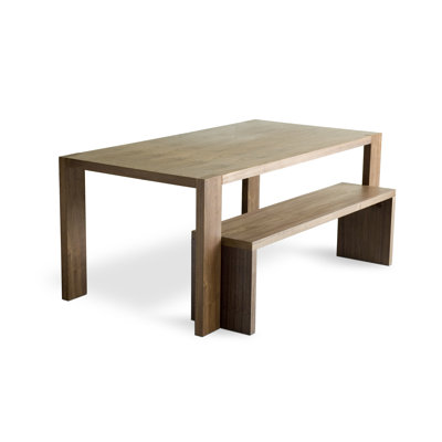 Gus* Modern Plank Wooden Kitchen Bench