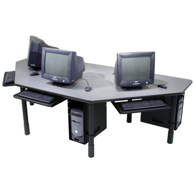 Paragon Furniture 3 Station Multi-User Workstation