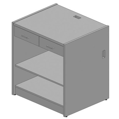 Paragon Furniture Circulation 2 Drawer with Shelf Unit